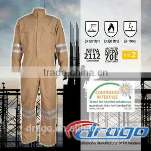 Permanent Feature Safety Anti-UV Fire Retardant Uniform for Workman thumbnail-1