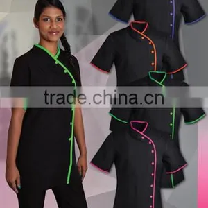 Salon Uniform / Custom Spa Uniforms / Beauty Hair Uniforms / Hotel Uniforms thumbnail-1