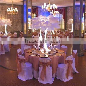 Bases Flower Stand Ostrich Feather Decoration Wedding Centerpieces thumbnail-1