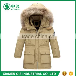 New Style Hooded Thick Warm Korea Fashion Childrens Long Winter Coat thumbnail-2