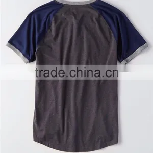 MGOO Factory Supplied Three Button Collar Dry Fit T-shirt Mens Curved Hem Plain T Shirts thumbnail-5