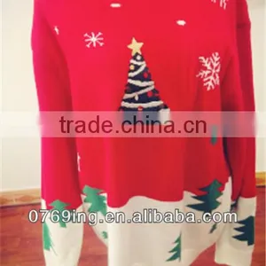 Beautiful Womens Knitted Machine Sweater,Ladies Fashion Knitting Cotton Sweater thumbnail-1