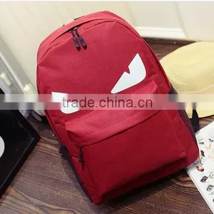 Contemporary Cheapest Durable Traveling Canvas Cute Monster Backpack thumbnail-1