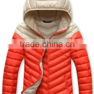 Customize Fashion Women Hoody Winter Warm Down Jacket/lovers' Ladies Nylon Down Feather Coat thumbnail-2