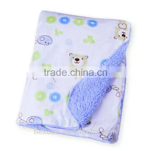 High Quality Coral Fleece Animal Design Baby Blanket thumbnail-3