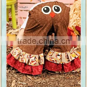 Girls Appliqued Thanksgiving Yi wu Wholesale Children Girls 3 Layers Bottom Long Compression p Brown Kids Clothes Wholesale thumbnail-1