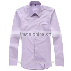 Customise High Quality Classic Italian Solid Color Dress Uniform Beautiful Men's Shirt thumbnail-2