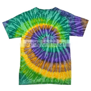 Guangzhou Shandao Factory Direct Sale Summer Casual O-Neck 190g 100% Cotton Custom Tie Dye Long Sleeve T Shirt thumbnail-4