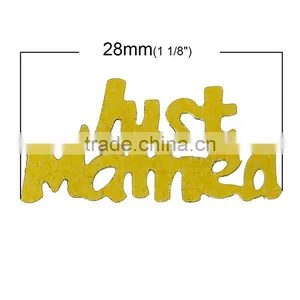 Pvc Confetti Party Decorations Wedding Alphabet "Just Married" At Random thumbnail-2
