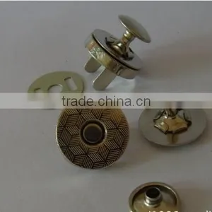 18mm Metal Rivet Magnetic Snap Buttons, High Quality and Competitive Price JS-CR-104 thumbnail-1