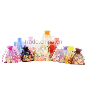 4x5 Luxury Small Chrismas Organza Gift Bag thumbnail-4