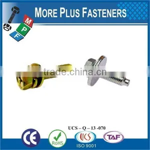 Taiwan #9-15 x 1" Hex - Unslotted Hex Washer Head Zinc Self-Piercing Point Bi-Metal Sheet Metal Screw M3 M12 With Hex Double thumbnail-5