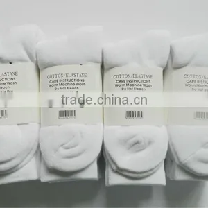 3 Pack Men Wholesale White Cotton Sport Socks thumbnail-2