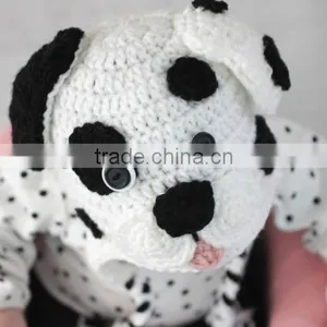 Hand Kitting Diy Crochet Dalmatian Dog Hat Kits thumbnail-6