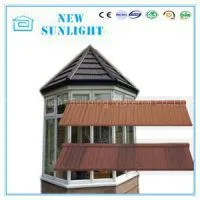 Wood Shake Type Waterproof Zinc Stone Coated Metal Roofing Tiles Roof System thumbnail-1