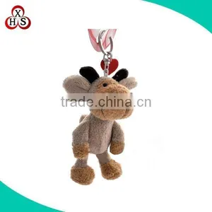 Custom Cute Small Deer Plush Keychain Promotional Deer Keychain thumbnail-1