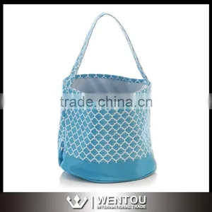 Wholesale Monogram Quatrefoil Easter Buckets thumbnail-1