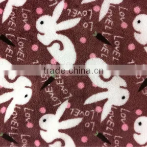 New Arrived, 2013 Bunny Print Pattern ,double-side ,surper Soft ,printed Flannel Velvet Fabric thumbnail-1