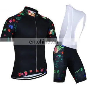 New Sportswear Sublimation Printed Cycling Jersey Dry Fit Boy Team Bib Shorts Customized Design thumbnail-4