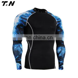 Printed Sublimation Rash Guard Custom Logo Rashguard Lycra thumbnail-1