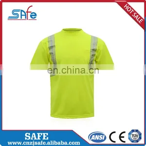 Men's Design High Visibility Lime Green Safety Shirts thumbnail-1
