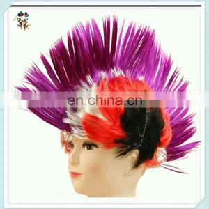 Party Mixed Colors Synthetic Punk Spike Mohawk Wigs HPC-0043 thumbnail-4