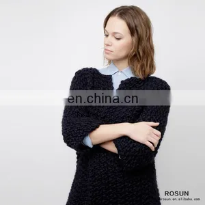 Formal Open Front Handmade Knitted Cardigan Sweater thumbnail-4