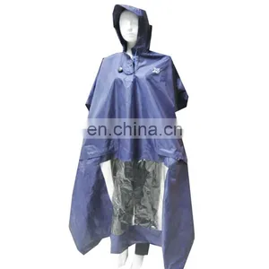 100% Waterproof Pvc Polyester Rain Poncho Plus With Custom Logo thumbnail-1
