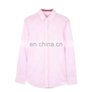 Hot Selling Plain Pink Ladies Office Shirt on Sale thumbnail-2