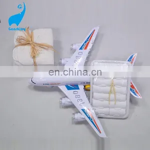 Pure Cotton Textile White Aviation Towel thumbnail-2