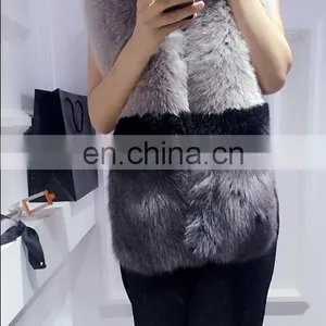 New Style Large Grey Fox Fur Scarf Real Fox Fur Shawl Cape For Lady thumbnail-2
