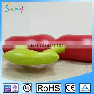 6P PVC Inflatable Pool Float Lounger, OEM Water Sport Cherry Air Mattress thumbnail-4