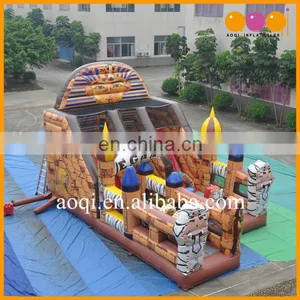 2017 China Inflatable Slide Children Outdoor Playground Big Inflatable Egypt Tour Obstacle Slide for Sale thumbnail-3
