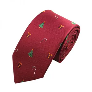 Double-brushed Boys Silk Woven Neckties Knit Green thumbnail-1