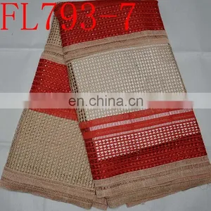 Free Shipping Guipure Lace Fabric African Cord Lace Fabric 2 Color Lace thumbnail-1