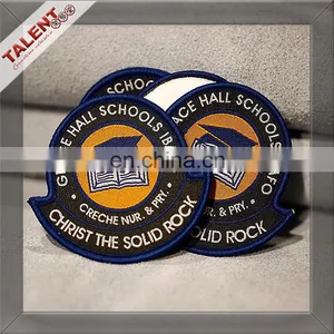 Custom High Density Shaped School Uniform Woven Patches China Supplier thumbnail-5