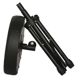 Good Quality Height-adjustable Leather and Iron Round Drum Stool thumbnail-3