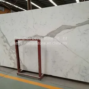 Italy White Marble Calacatta White Marble Slabs & Marble Tiles thumbnail-2