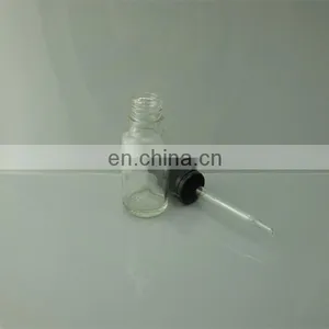 20ml Clear Glass Essential Oil Bottles With Black Plastic Dropper thumbnail-4