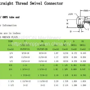 Elbow Straight Thread Swivel Connector FS6500 thumbnail-1