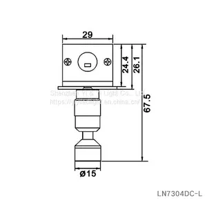 Aluminum DC12V Recessed 5W LED Under Cabinet Spotlight Lamp thumbnail-1