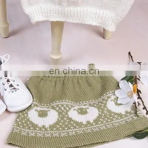 Knitted 100% Cotton Kid Girl Knitted 2pcs Set On SALE 2020 Knitted Top and Pant thumbnail-4