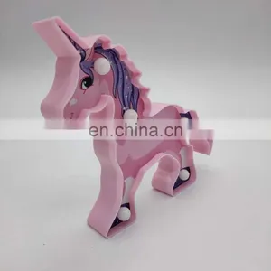 New Product Unique Party Decoration Indoor Colorful Plastic Unicorn LED Letter Marquee Light thumbnail-4