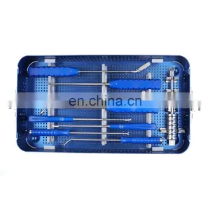 Factory Price Orthopedic Surgical Instruments TLIF PEEK Cage Instrument Set Spinal Cervical Spine TLIF Implant Box thumbnail-3