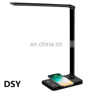 Hot Sell USB Rechargeable Desk Lamp Support Wireless Charging Table LED Lamp Auto Timer 5 Brightness Adjustable Student Lamp thumbnail-2