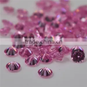 Top Quality Incomparable Beautiful 3mm Round Rose Zircon thumbnail-1
