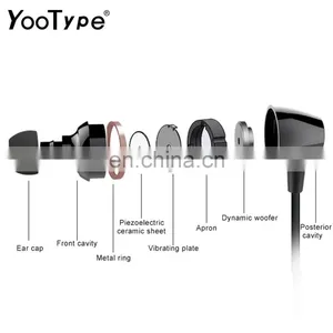 YooType 2021 Best Selling Ceramics Wired Earphone Piezo Speaker Stereo Audio Sounds Wired Earbuds thumbnail-5