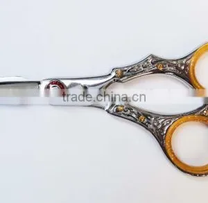 New Professional Barber Razor Scissor / Shear - Hair Cutting Scissor / Shear (Orange Beauty) thumbnail-1