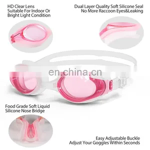2021 Professional Men Women Swimming Pool Goggles Anti Fog Adjustable Adult Leak UV Protection Swim Eyewear Goggles thumbnail-5