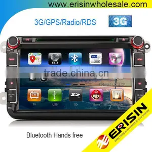 Erisin ES9611V 8" 2 Din Car DVD GPS Navigation System for Golf 6 thumbnail-1